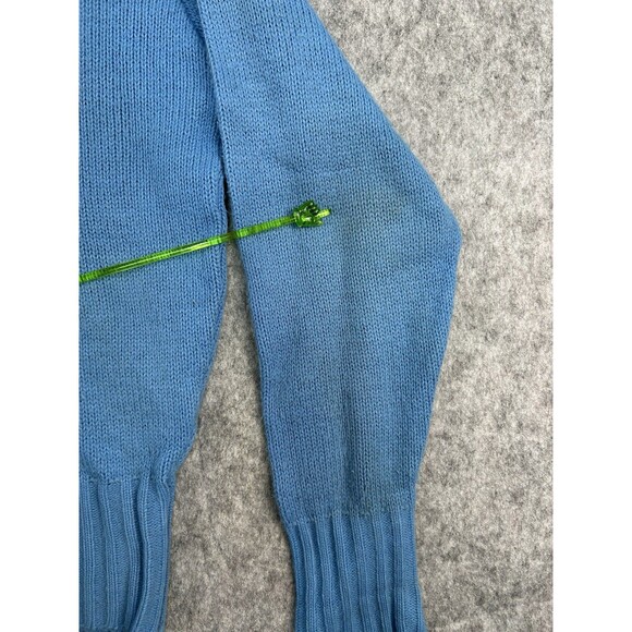 VTG Sweater School Cheerleader Blue Pep Club Uniform V-Neck 60s Size M Bristol - Picture 4 of 9
